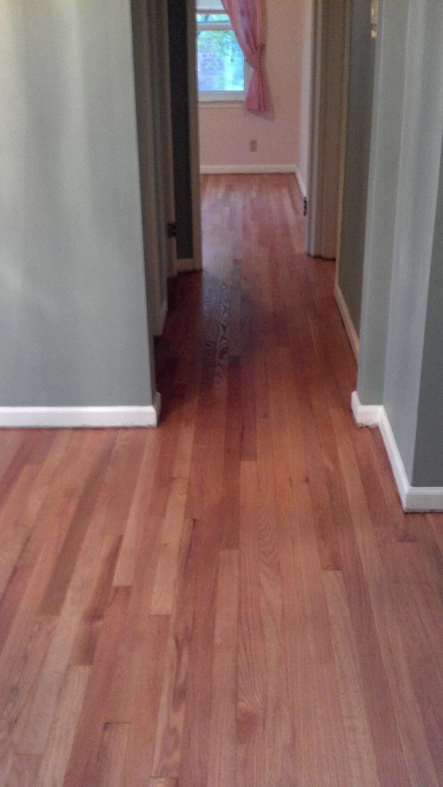 wave free refinishing of hardwood floor